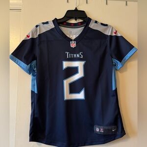 Titans Jersey - NFL Dri-Fit Navy and Red Jersey - Size small
